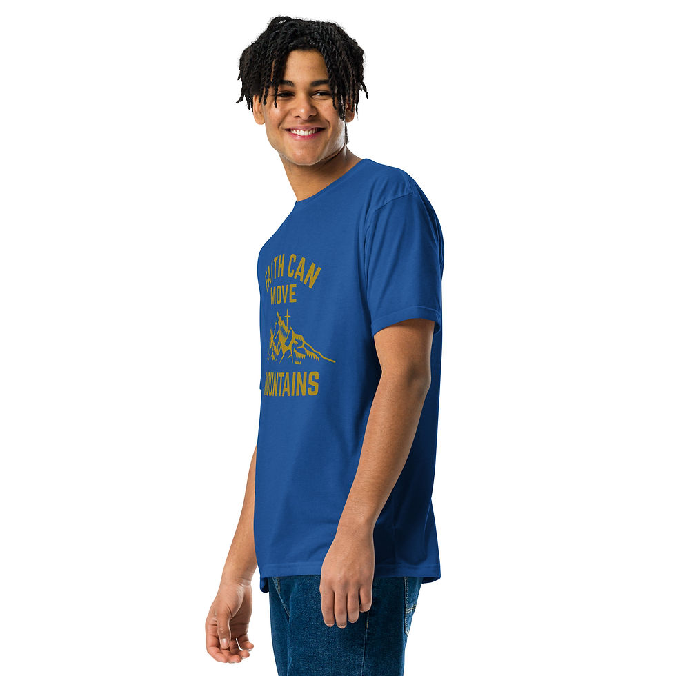 Thumbnail: Faith Can Move Mountains Unisex Fitted T-Shirt