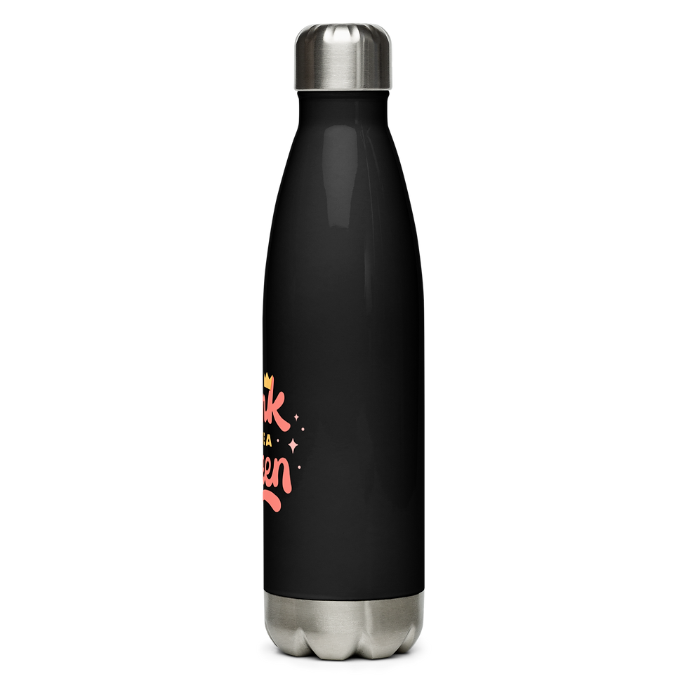 Thumbnail: Think Like A Queen Stainless steel water bottle