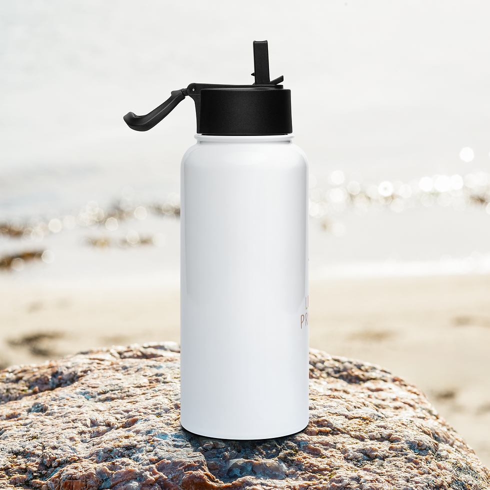 Thumbnail: Little Princess Stainless steel water bottle with a straw lid