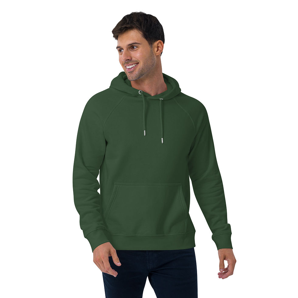 Thumbnail: Dark Baby Angel Unisex eco raglan hoodie
