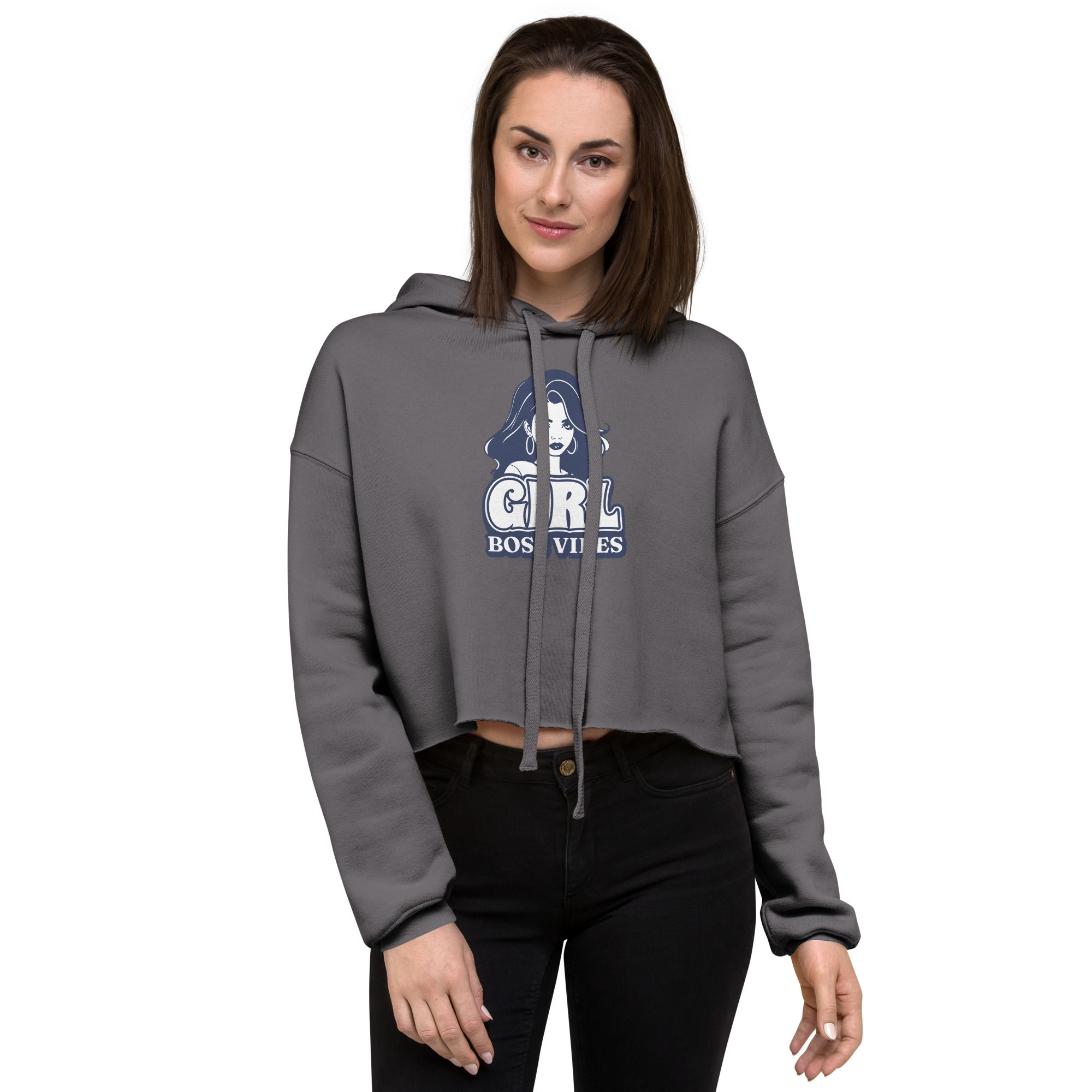 Girl Boss Crop Hoodie