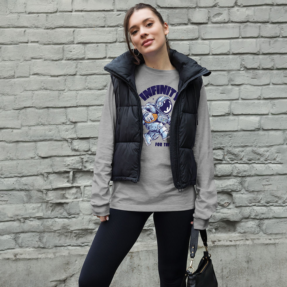 Thumbnail: Infinity And Beyond Unisex Long Sleeve Tee
