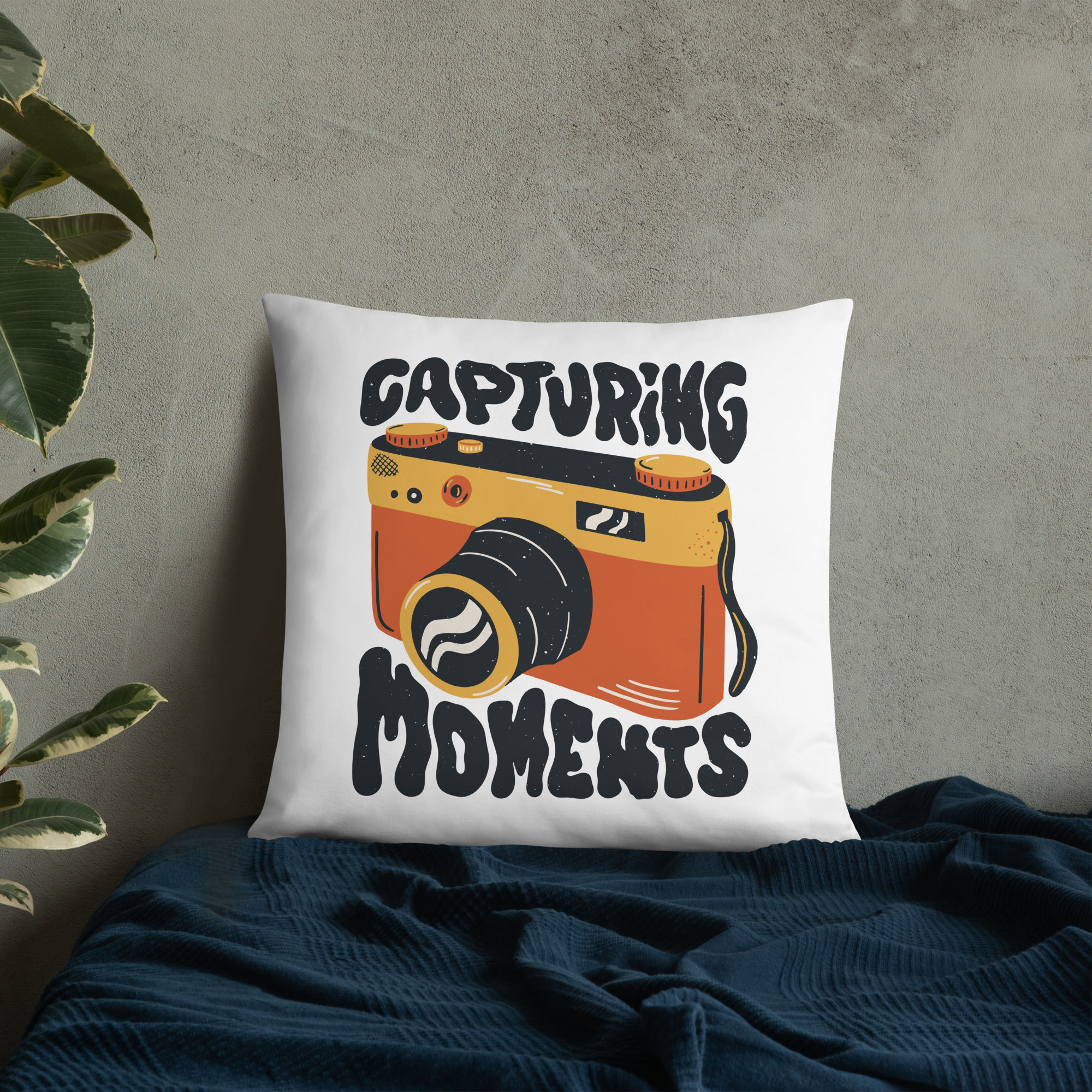 Vintage Camera Basic Pillow