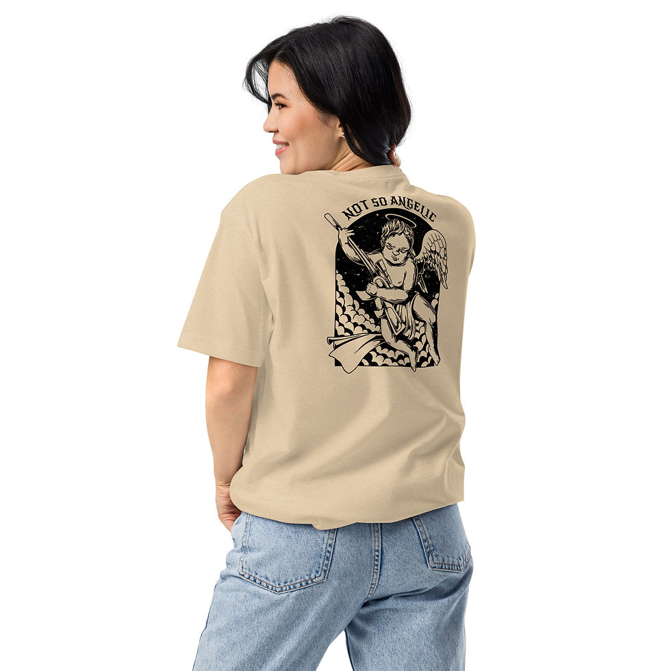Thumbnail: Dark baby Angel Unisex Fitted T-Shirt