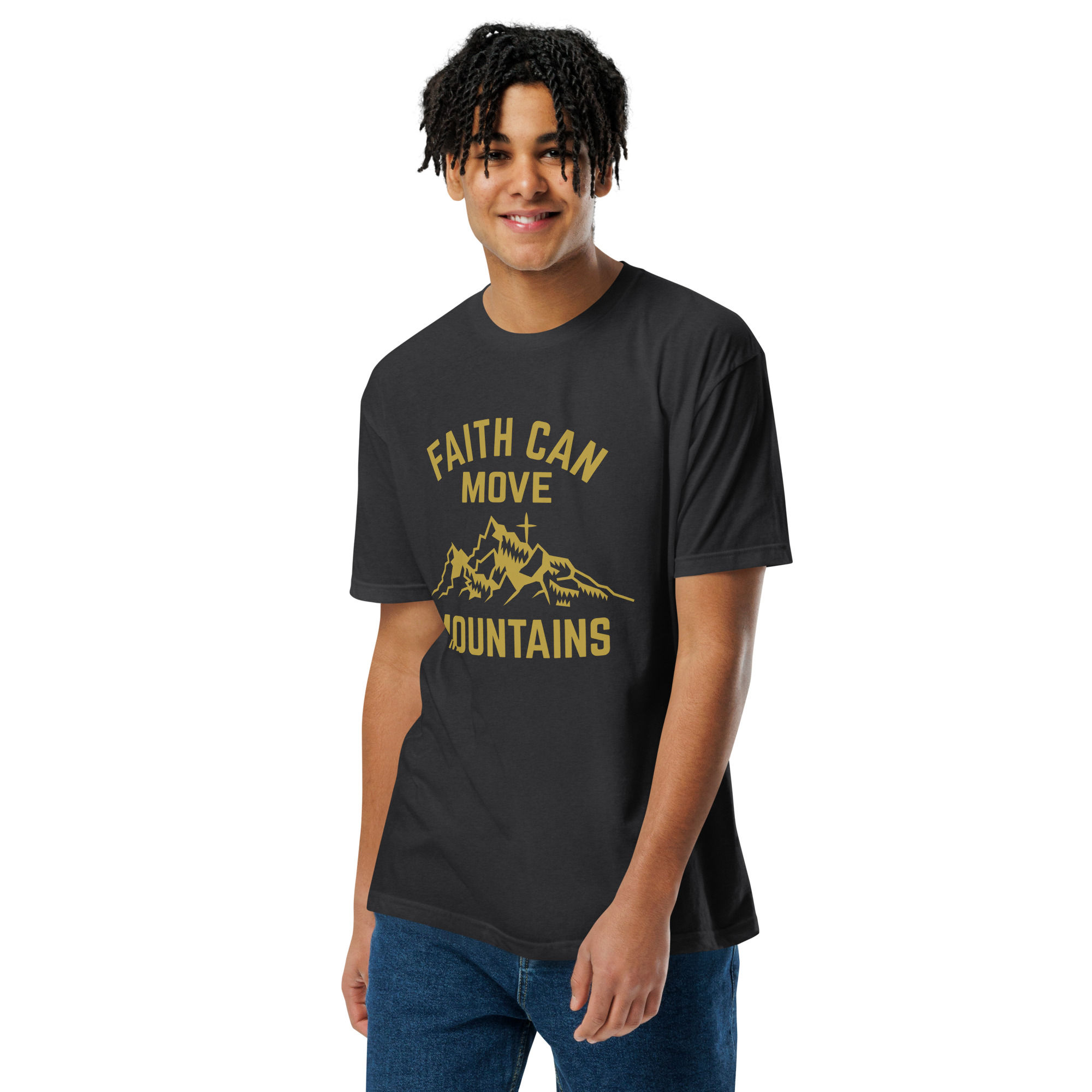Faith Can Move Mountains Unisex Fitted T-Shirt