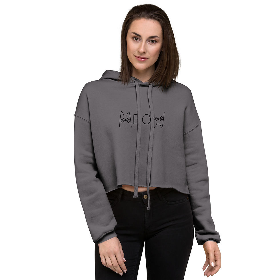 Thumbnail: "Meow" Crop Hoodie