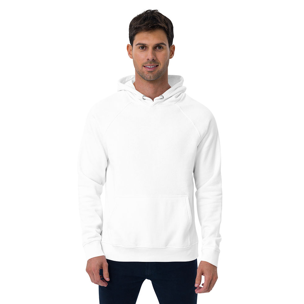 Thumbnail: Dark Baby Angel Unisex eco raglan hoodie