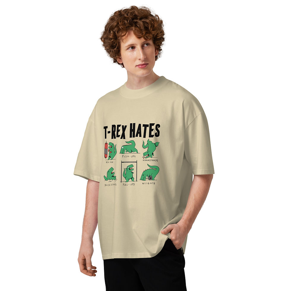 Thumbnail: T-Rex Funny T-shirt Oversize