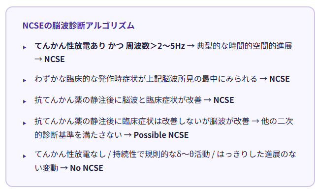 NCSEの鑑別診断