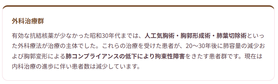 在宅酸素療法を科学する27~肺結核後遺症と在宅酸素療法(HOT)