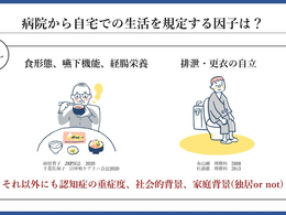 栄養管理を科学する37~病院から自宅での生活を決める要因とは?