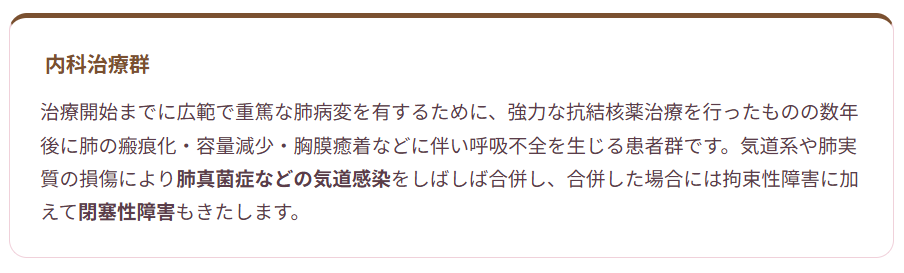 肺結核後遺症の呼吸不全——COPDとの違い