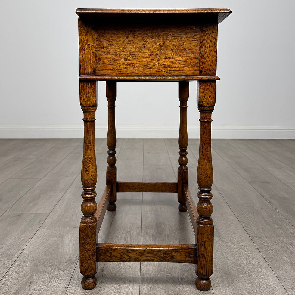 Thumbnail: Antique 20th Century Side Table In Golden Oak ( AF-6218 )