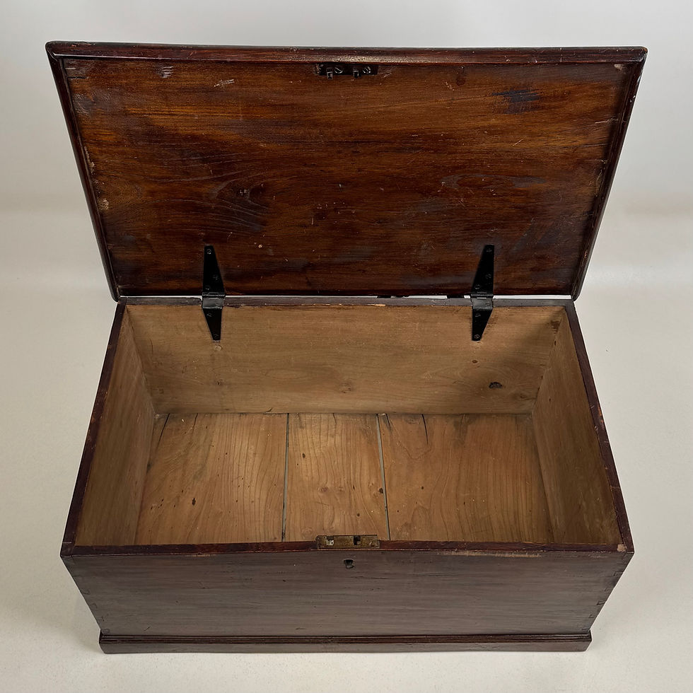 Thumbnail: Antique 19th Century Victorian Blanket Box In Oak ( AF-5548 )