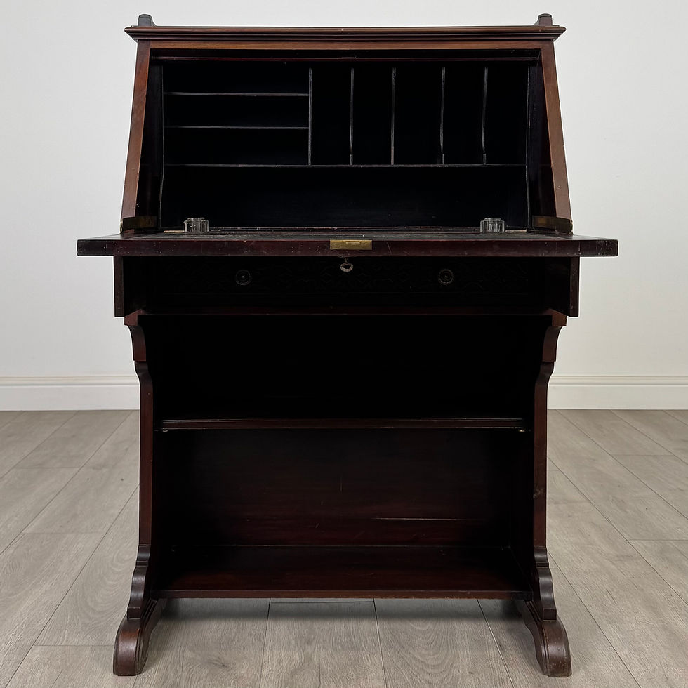 Thumbnail: Antique 20th Century Chippendale Style Bureau In Mahogany ( AF-5617 )