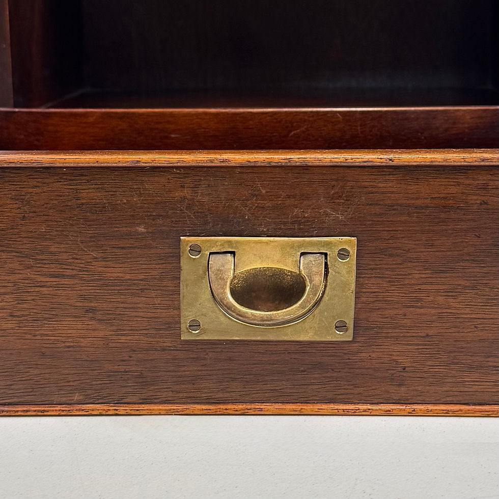Thumbnail: Antique 20th Century Campaign Style Cabinet In Mahogany ( AF-5900 )