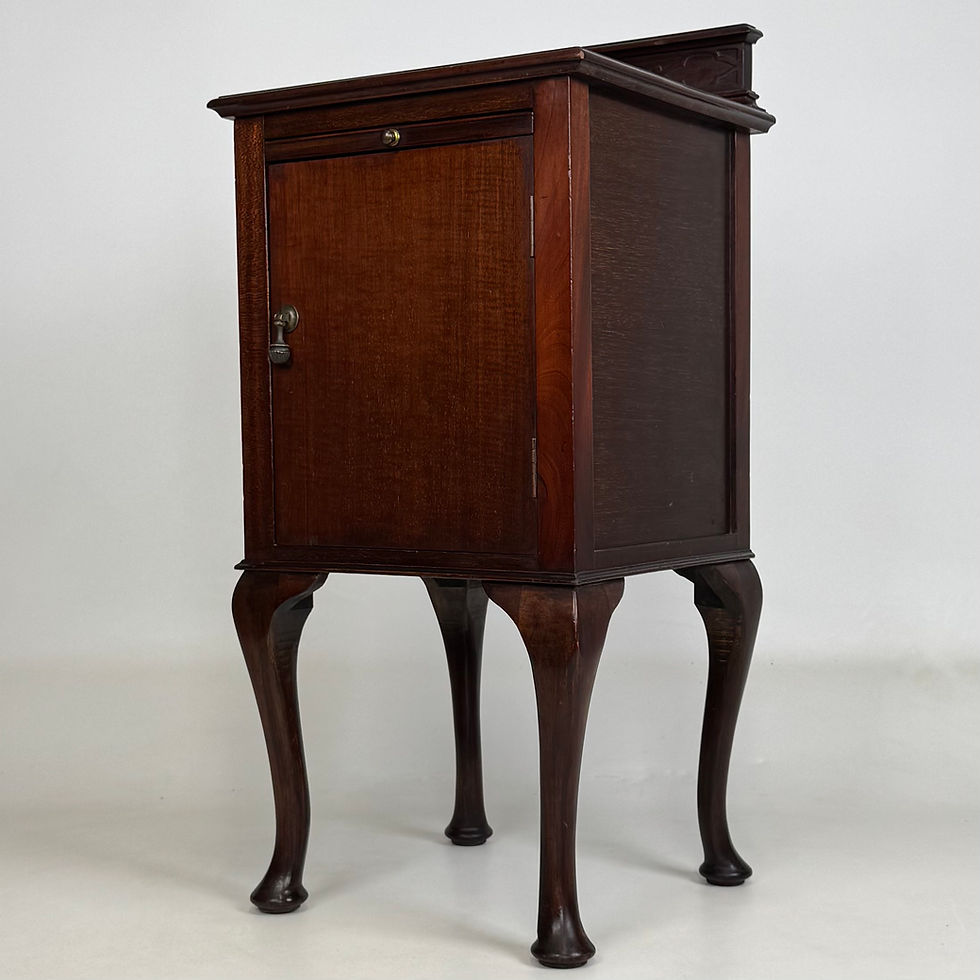 Thumbnail: Antique 20th Century Small Edwardian Cabinet In Mahogany ( AF-5642 )