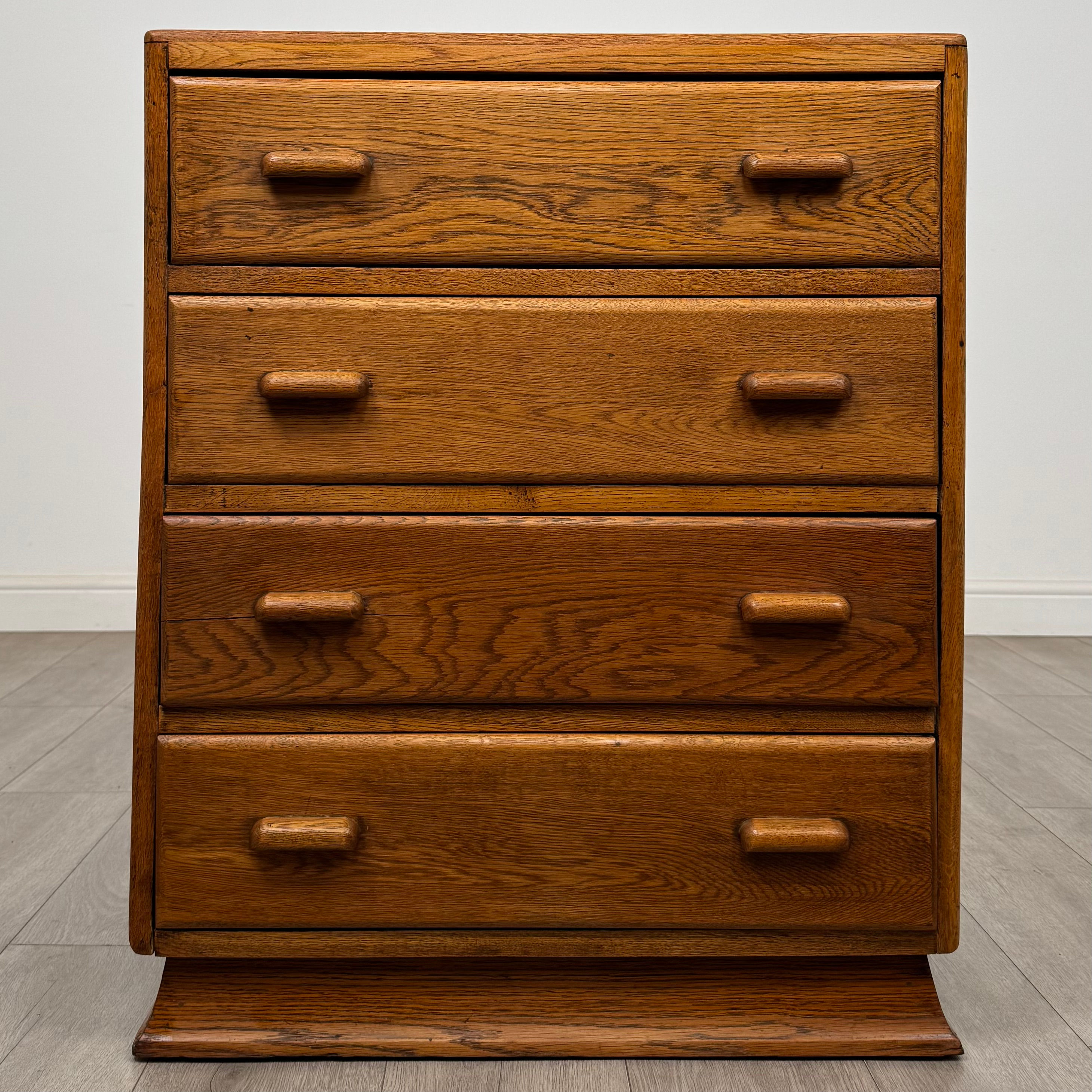 Vintage Oak Chest of Drawers | Original Handles | AF-5813