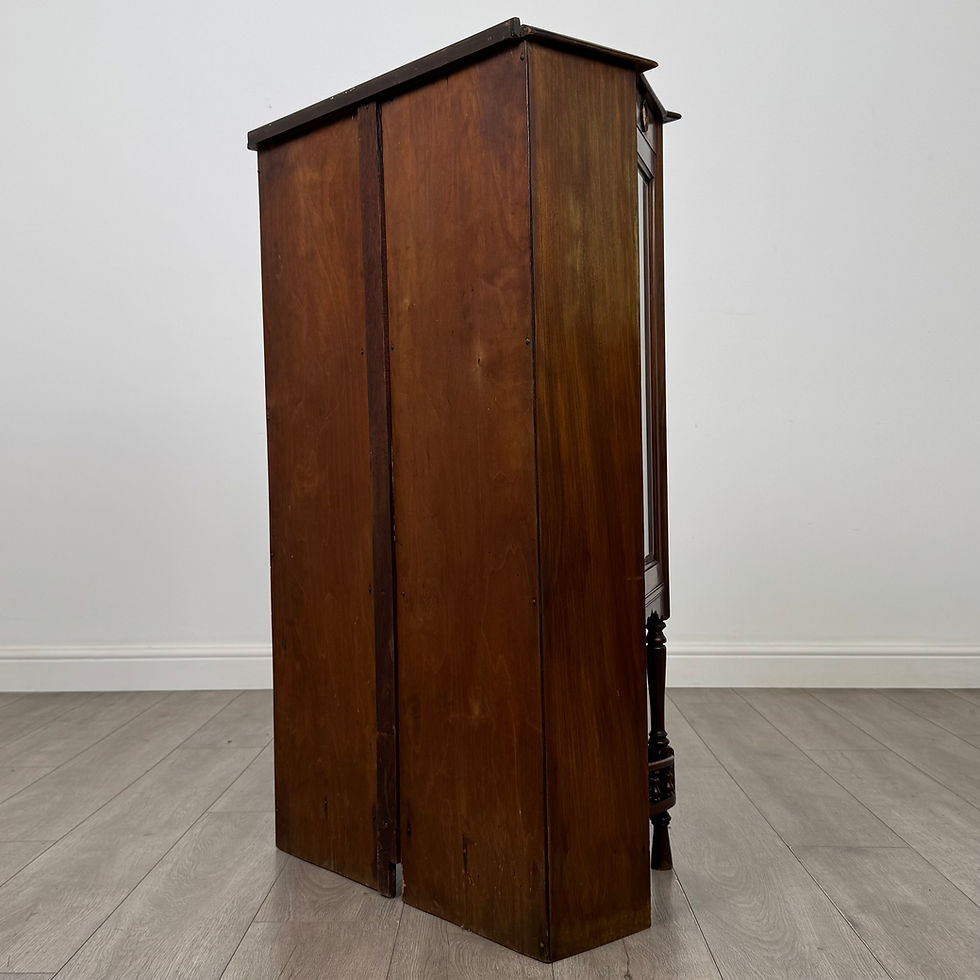 Thumbnail: Antique 20th Century Glazed Display Cabinet In Walnut ( AF-6194 )