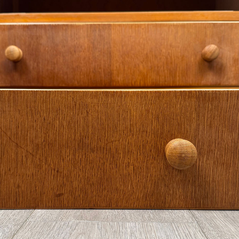 Thumbnail: Vintage 20th Century Chest Of Drawers In Oak ( AF-5817 )