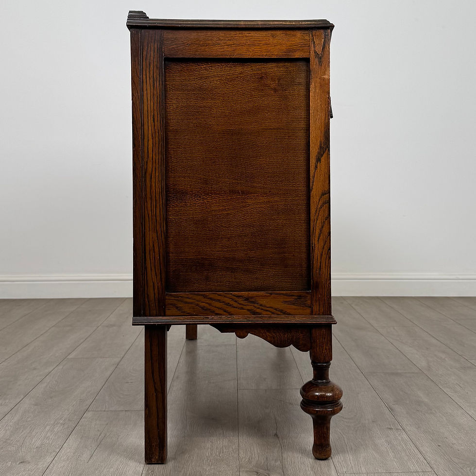 Thumbnail: Antique 20th Century Carved Sideboard In Oak ( AF-6262 )