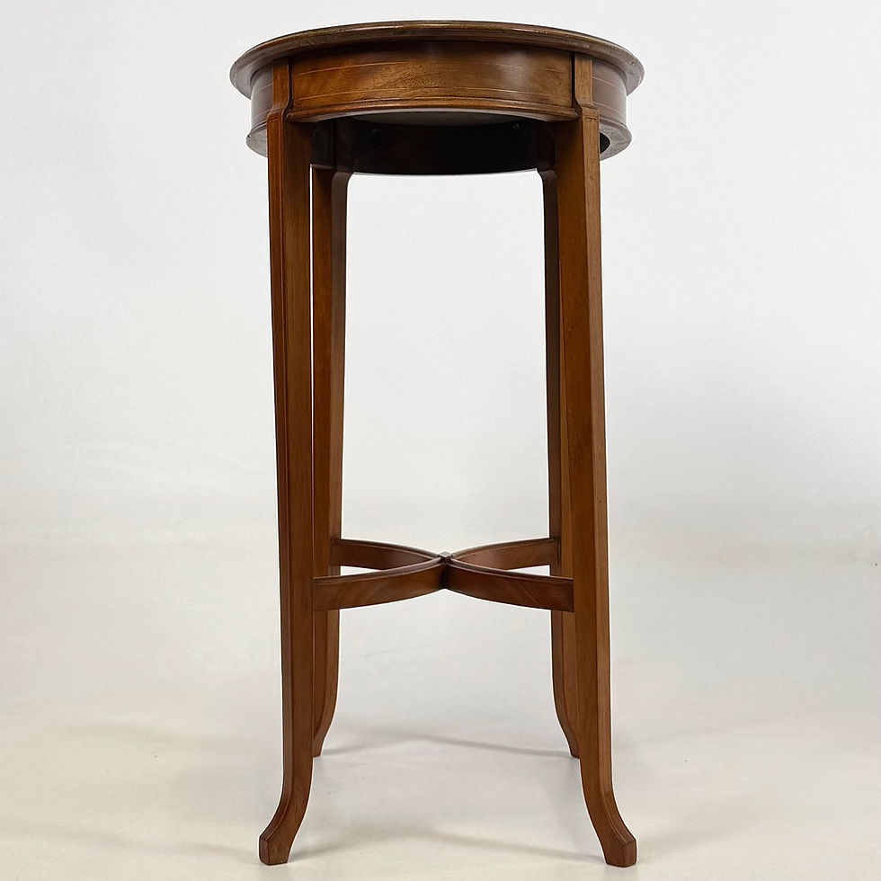 Thumbnail: Antique 20th Century Oval Side Table In Mahogany ( AF-5710 )