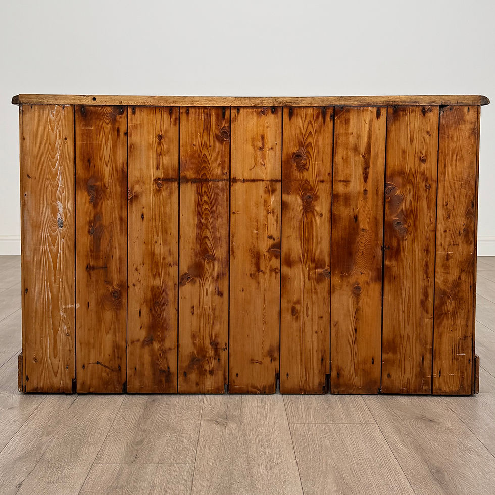Thumbnail: Antique 19th Century Good Quality Kneehole Desk In Pine ( REF AF-5077 )
