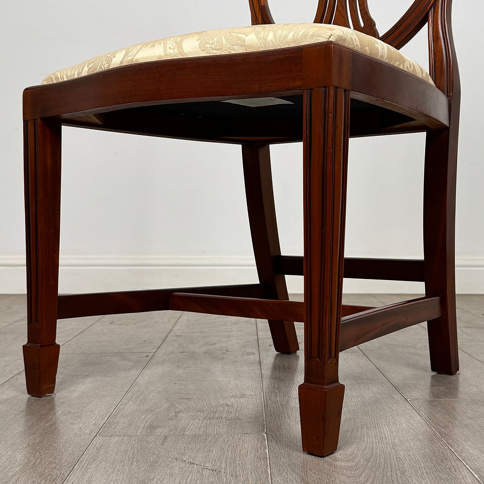 Thumbnail: Antique 20th Century Set Of 8 Shield Back Dining Chairs ( AF-6295 )