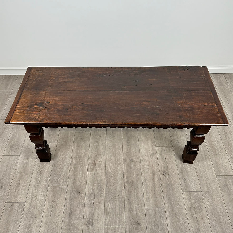 Thumbnail: Antique 19th Century Refractory Style Dining Table In Oak ( REF AF-3774 )