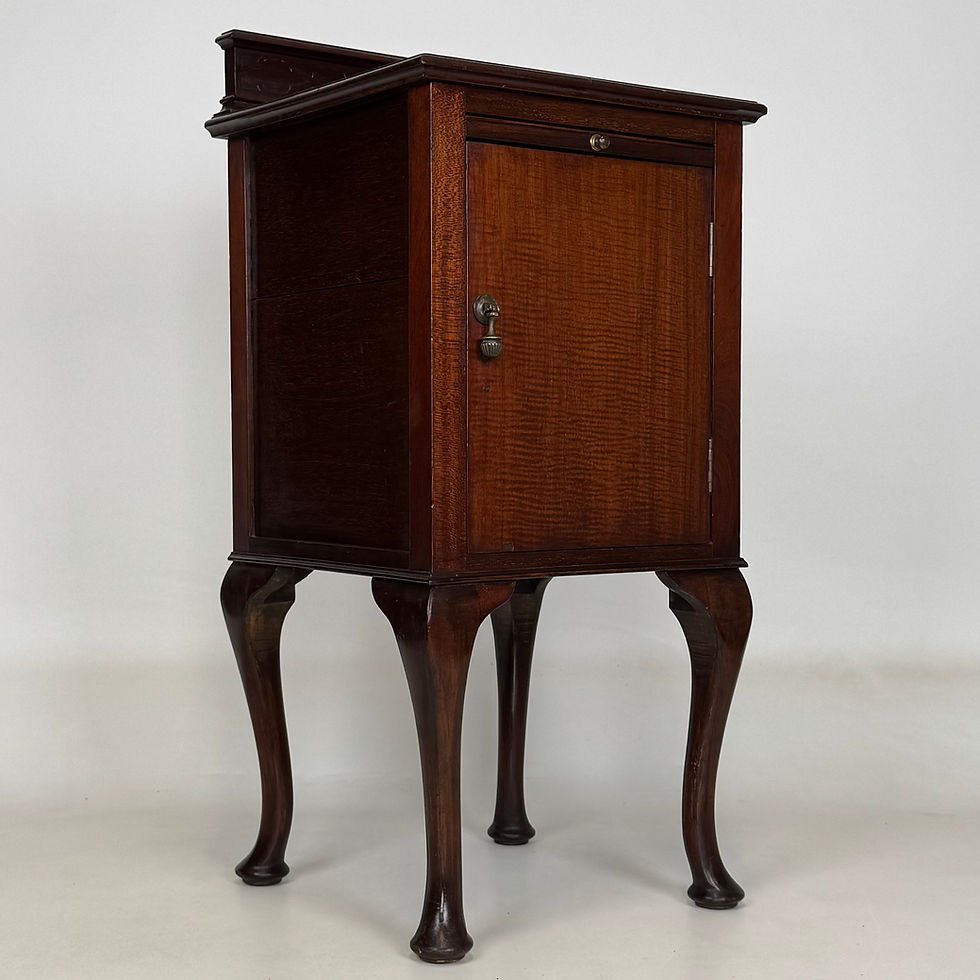 Thumbnail: Antique 20th Century Small Edwardian Cabinet In Mahogany ( AF-5642 )