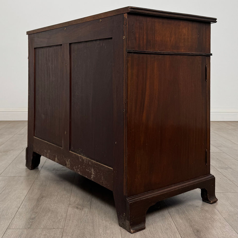 Thumbnail: Antique 20th Century Edwardian Bow Front Cupboard In Mahogany ( AF-6015 )