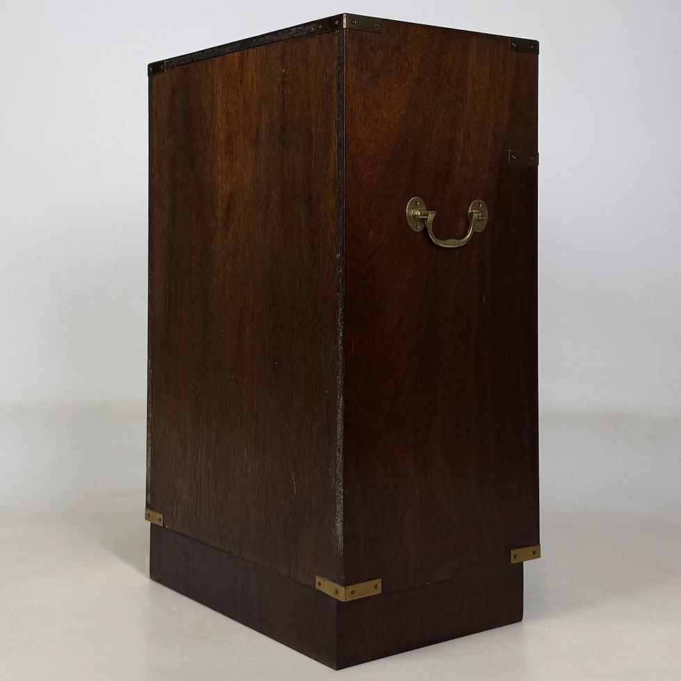 Thumbnail: Antique 20th Century Campaign Style Cabinet In Mahogany ( AF-5900 )