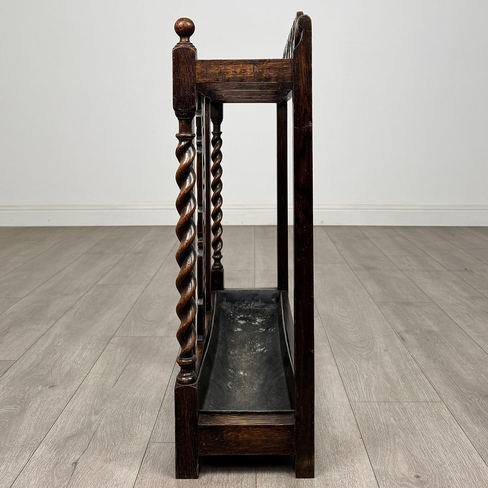 Thumbnail: Antique 19th Century Umbrella Stand / Stick Stand In Oak ( AF-5595 )