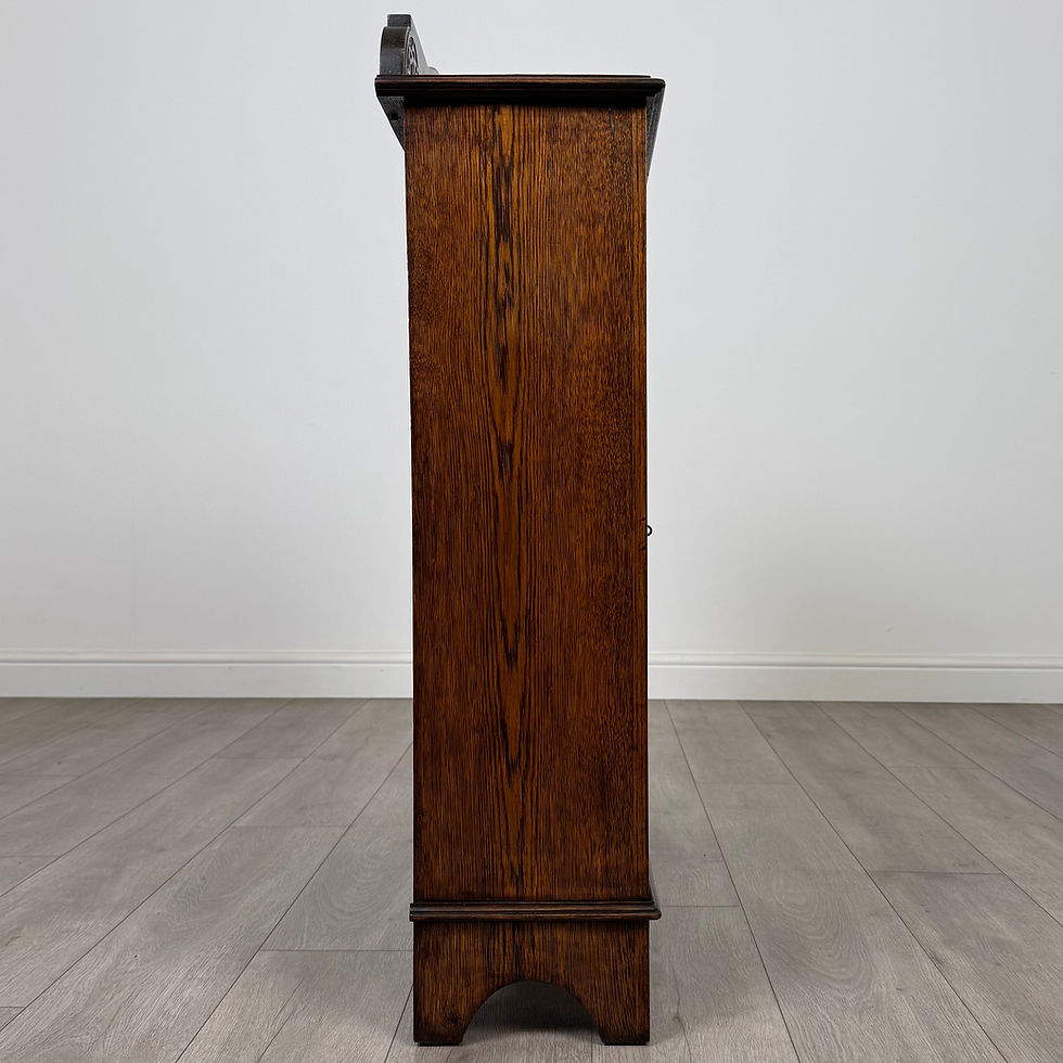Thumbnail: Antique 20th Century Fine Quality Display Cabinet In Oak ( REF AF-4779 )