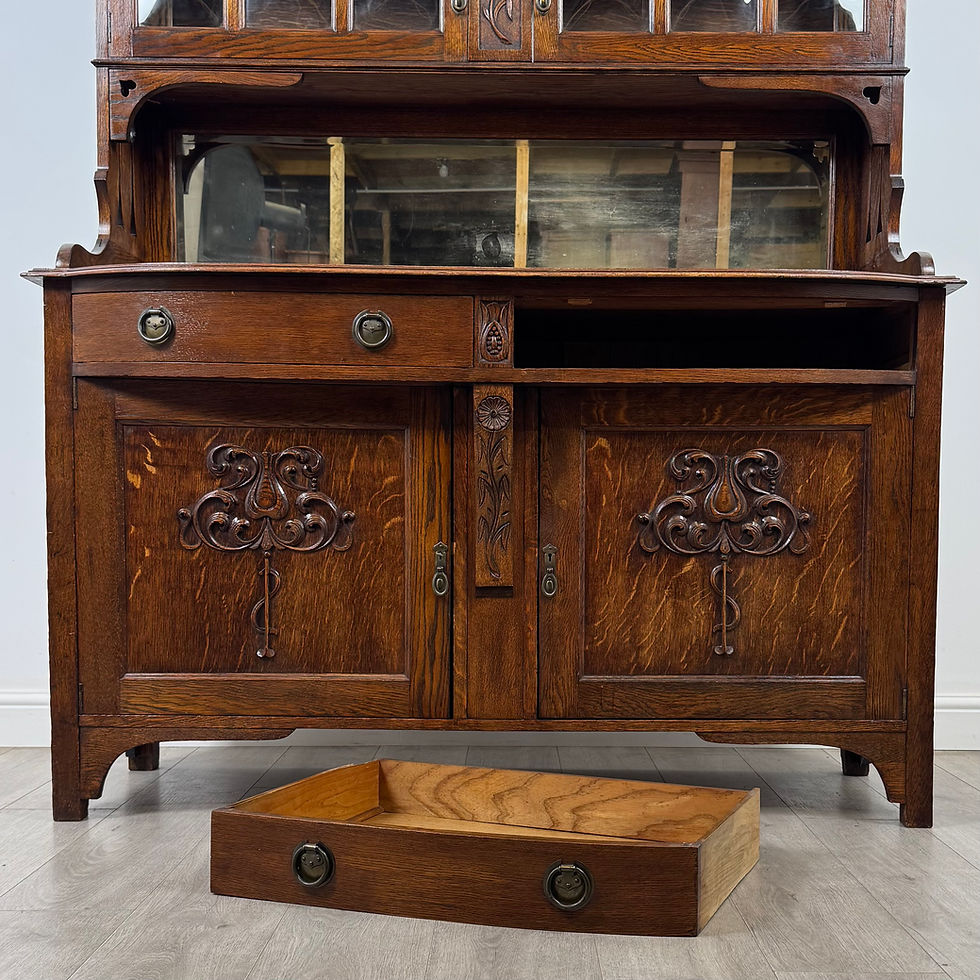 Thumbnail: Antique 20th Century Fine Quality Arts & Crafts Sideboard In Oak ( AF-5958 )