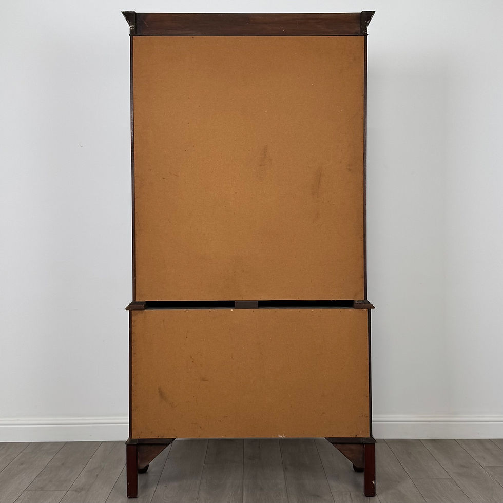 Thumbnail: Antique 20th Century Chippendale Style Bookcase In Mahogany ( AF-6166 )