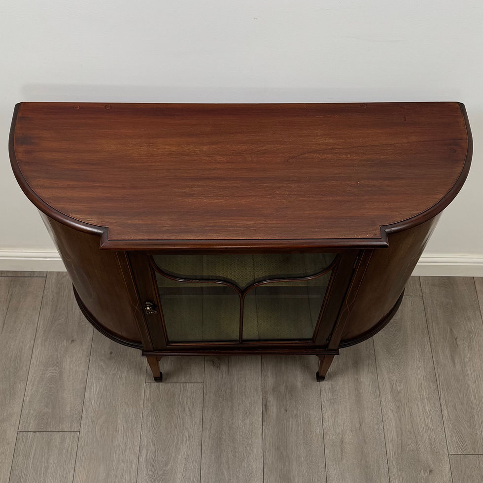 Thumbnail: Antique 20th Century Edwardian Display Cabinet In Mahogany ( AF-5877 )