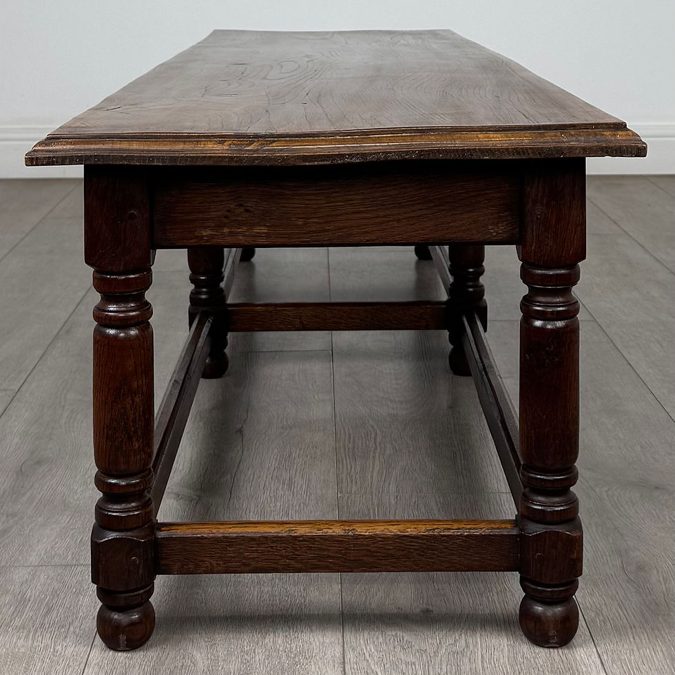 Thumbnail: Antique 20th Century Good Quality Bench In Oak ( AF-5975 )