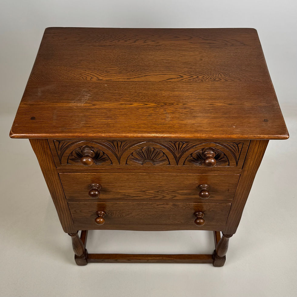 Thumbnail: Antique 20th Century Small Chest Of Drawers In Oak ( AF-5714 )