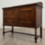 Thumbnail: Antique 20th Century Edwardian Sideboard In Oak ( AF-5684 )