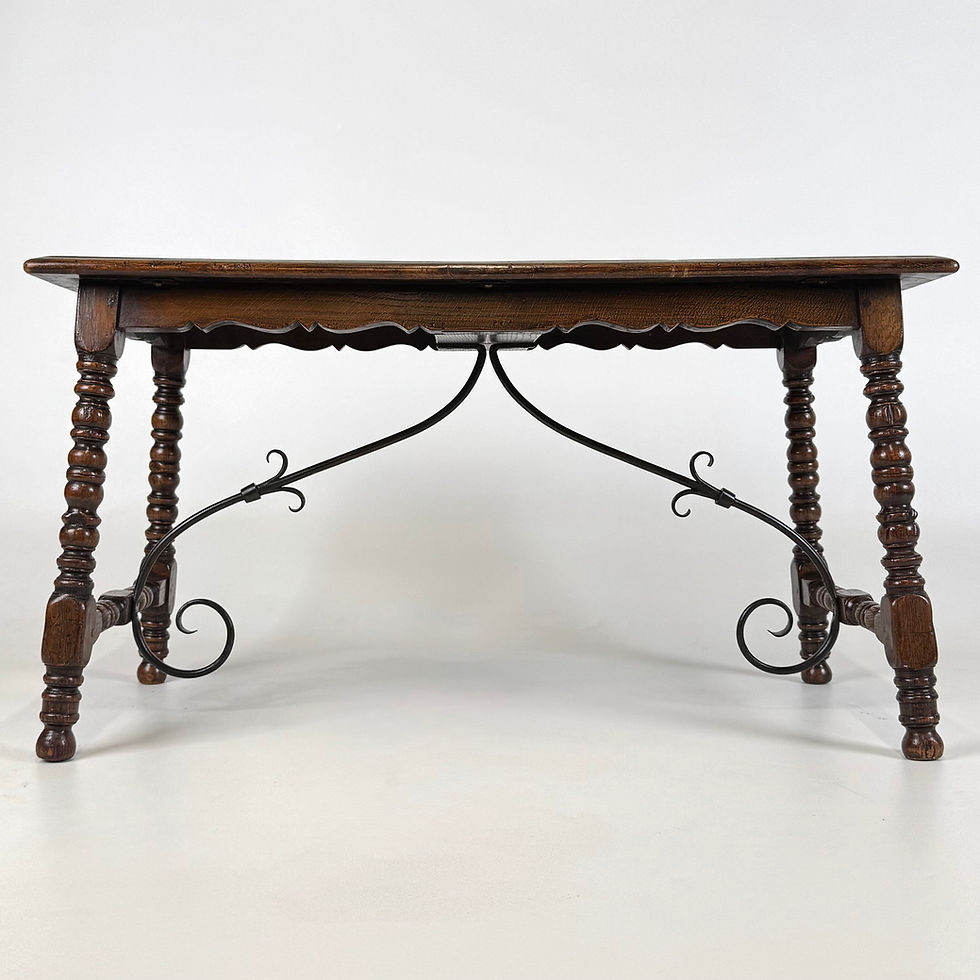 Thumbnail: Antique 20th Century Bobbin Turned Coffee Table In Oak ( REF AF-4378 )