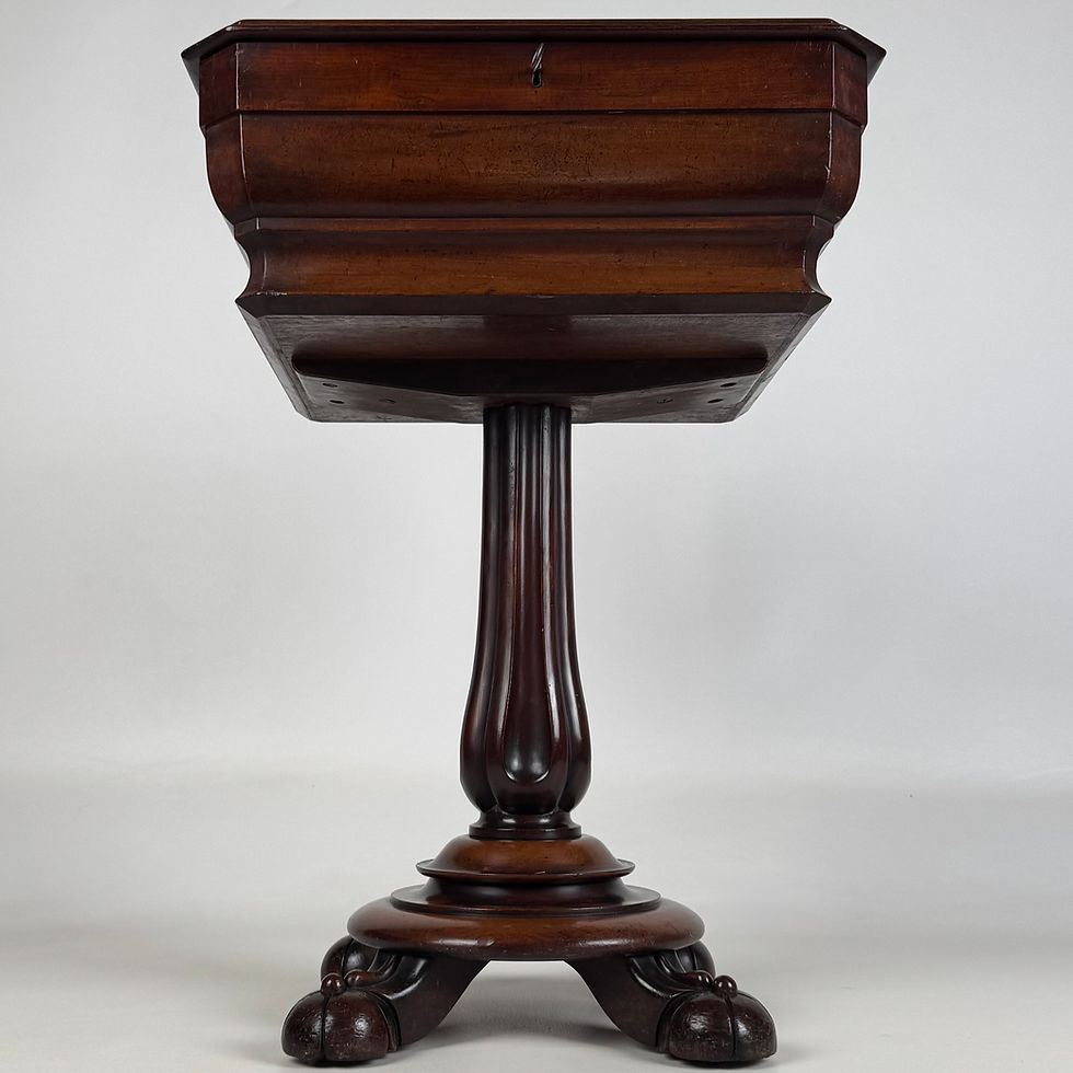 Antique 19th Century Regency Workbox In Mahogany ( REF AF-4628 )