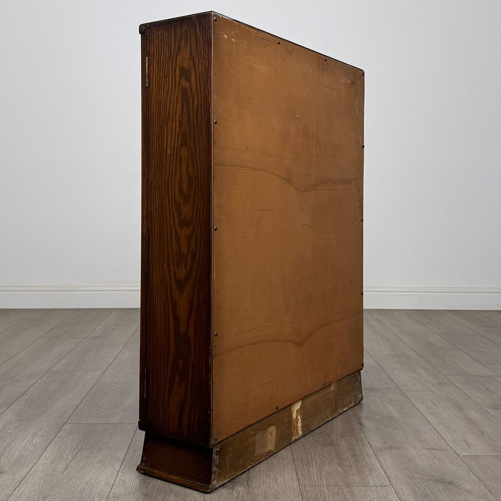 Thumbnail: Antique 20th Century Edwardian Display Cabinet In Oak ( AF-5652 )