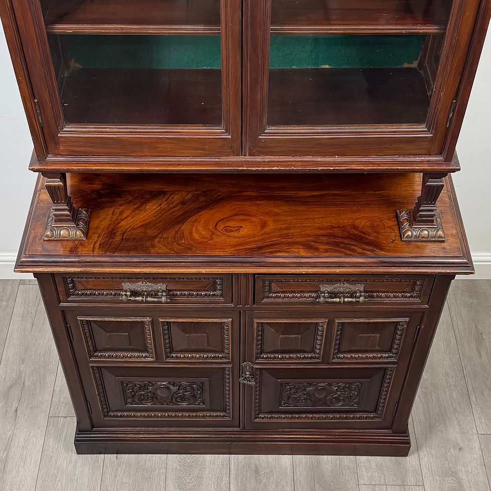 Thumbnail: Antique 19th Century Victorian Bookcase In Mahogany ( AF-6235 )
