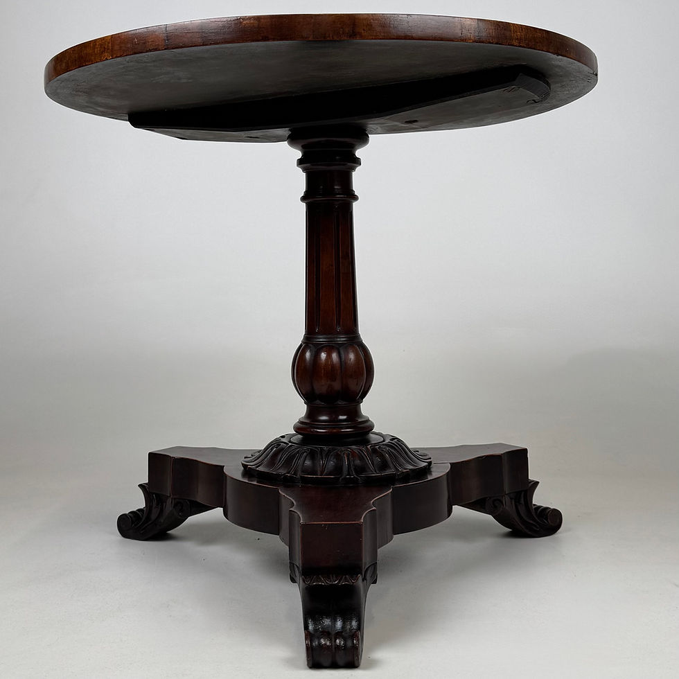 Thumbnail: Antique 19th Century Small Round Side Table In Mahogany ( REF AF-5059 )