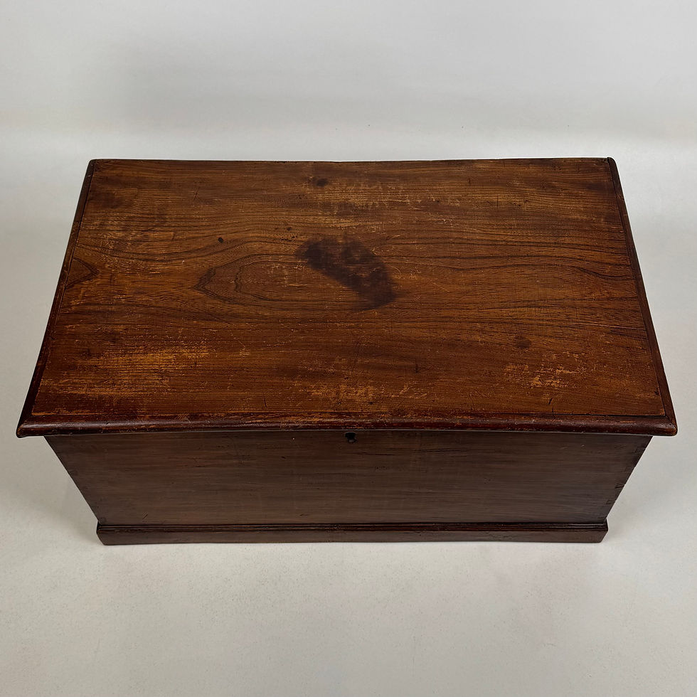 Thumbnail: Antique 19th Century Victorian Blanket Box In Oak ( AF-5548 )