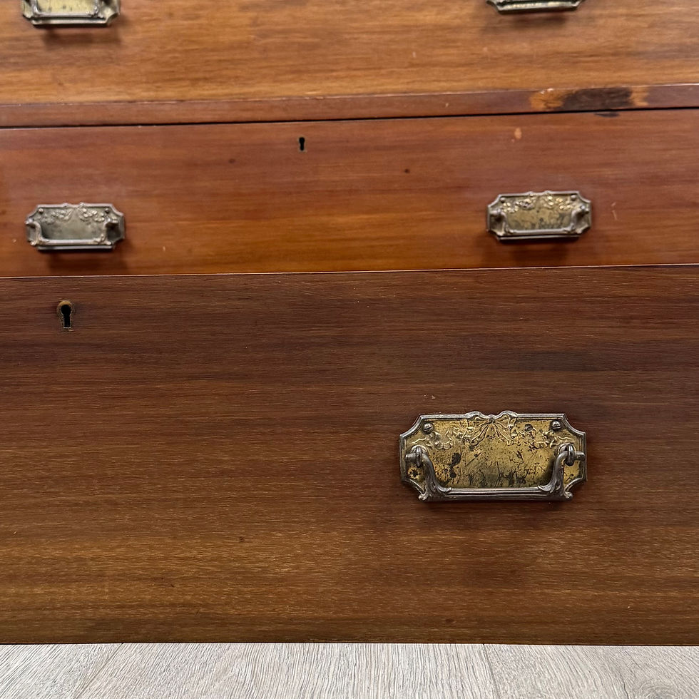 Thumbnail: Antique 20th Century Edwardian Chest Of Drawers In Walnut ( AF-5605 )