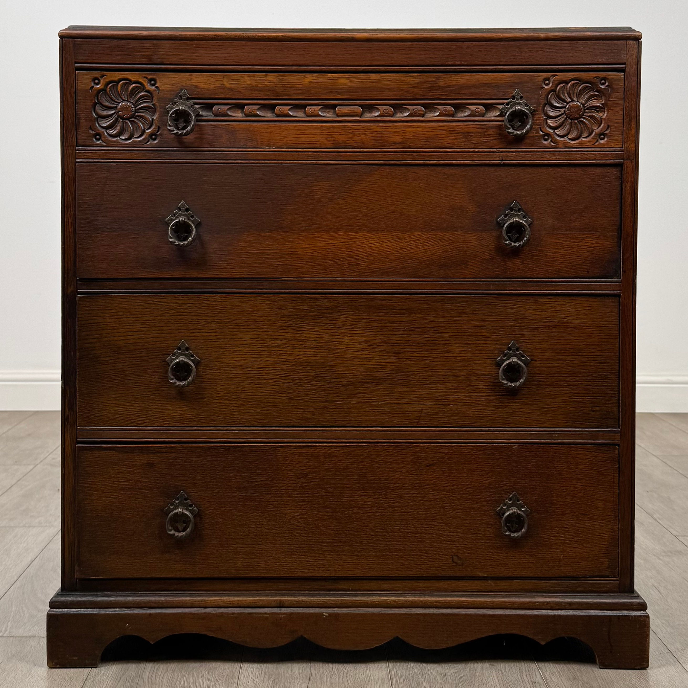 Antique 20th Century Chest Of Drawers In Oak ( AF-6273 )