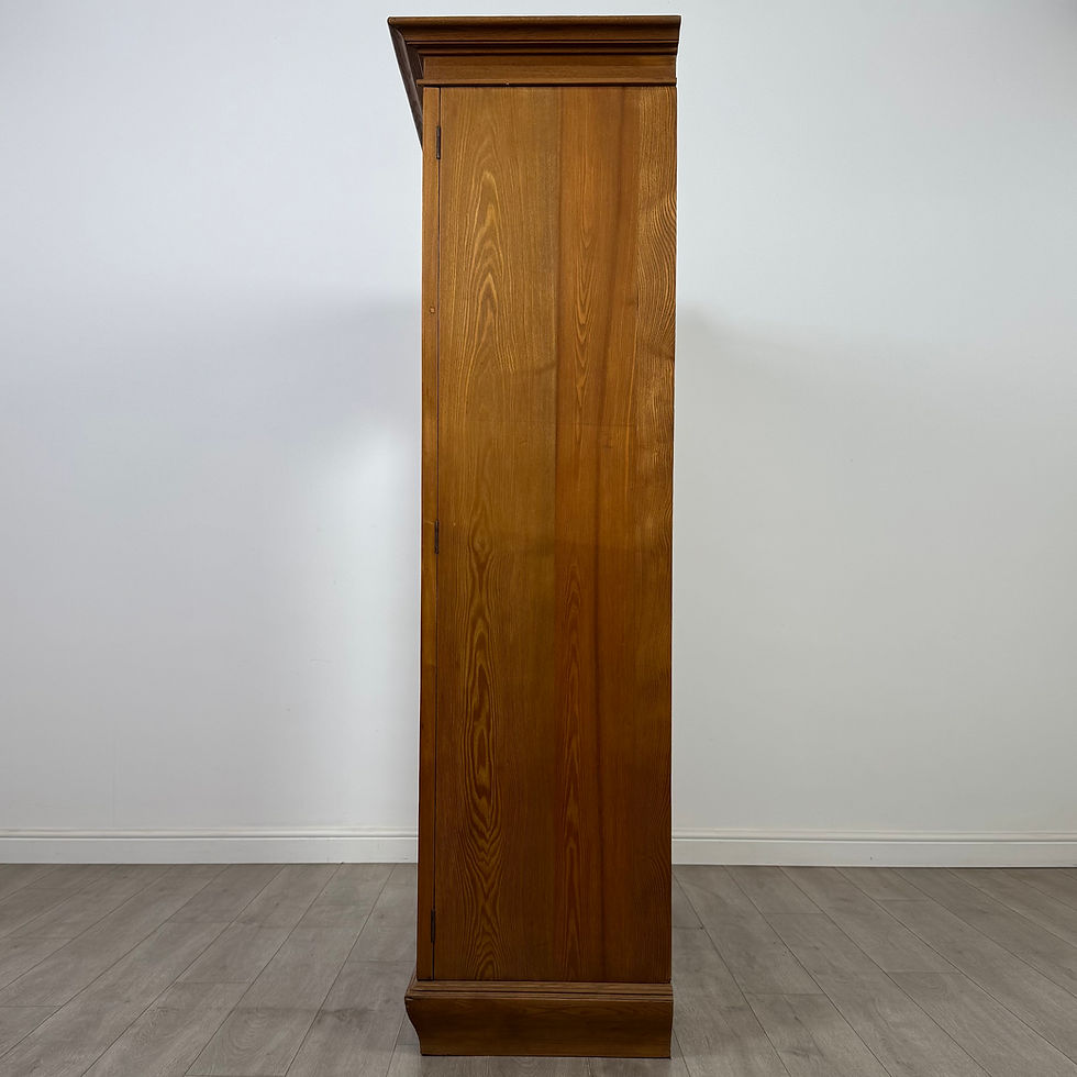 Thumbnail: Antique 20th Century Fine Quality Edwardian Wardrobe In Oak ( AF-5433 )