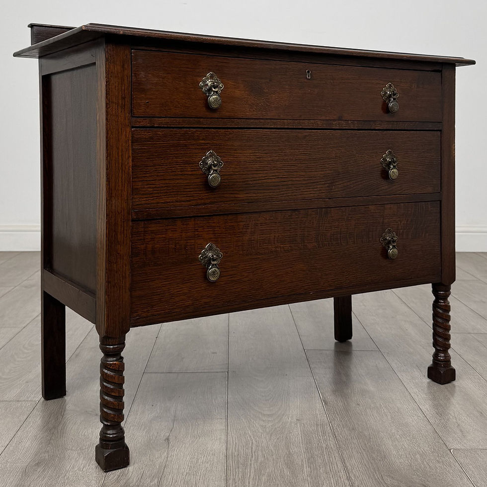 Thumbnail: Antique Oak Chest of Drawers | Barley Twist Legs | AF-6728